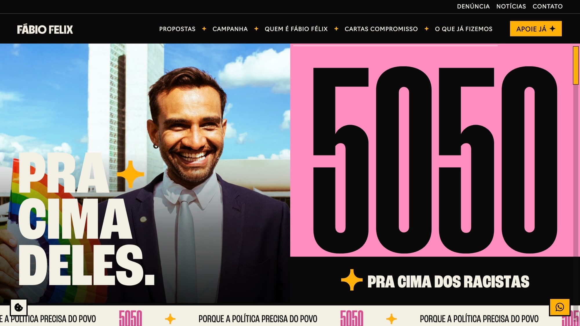 Fábio Felix: website screenshot