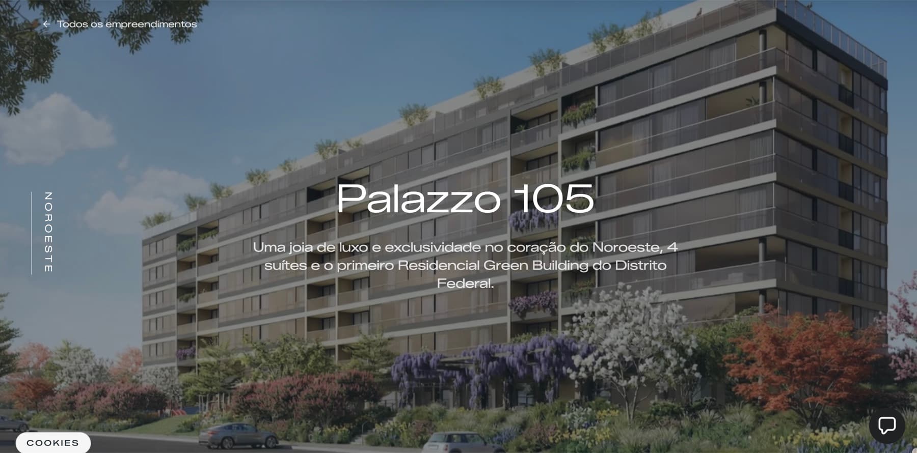 Faenge: página de empreendimento